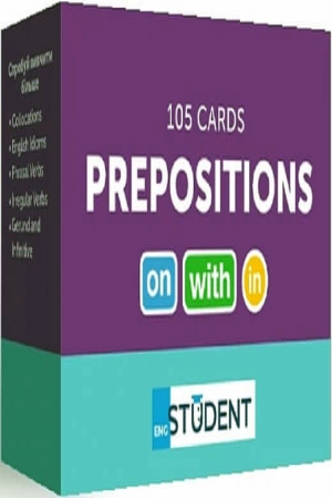 Картки для вивчення англійських слів Prepositions