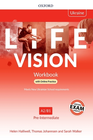 LIFE VISION Pre-Intermediate Level: Workbook with Online Practice, Ukrainian Edition